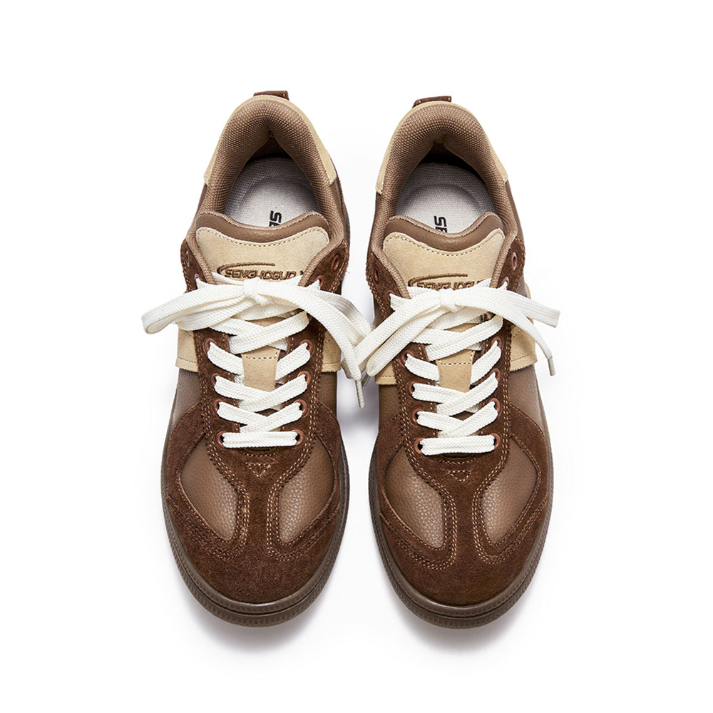 Brown Chunky Trainers – Casual Low-Top Shoes