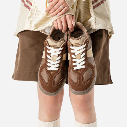 Brown Chunky Trainers – Casual Low-Top Shoes