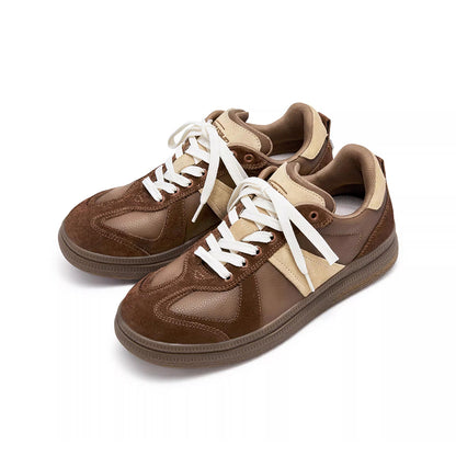 Brown Chunky Trainers – Casual Low-Top Shoes