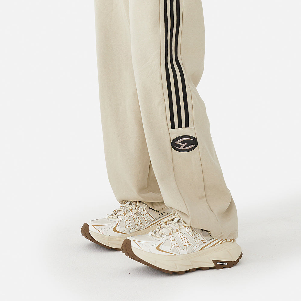 Unisex Chunky Trail Sneakers – Cream Beige Thick Sole Running Shoes