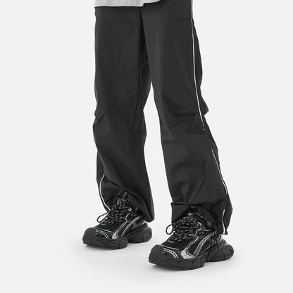 Unisex Reflective Chunky Sneakers – 5cm Height Increase Couple Running Shoes