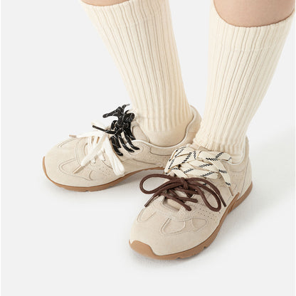 Vintage German Trainer Sneakers for Women – Flat Casual Autumn Shoes