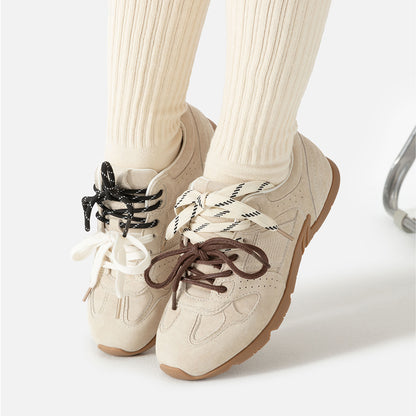 Vintage German Trainer Sneakers for Women – Flat Casual Autumn Shoes