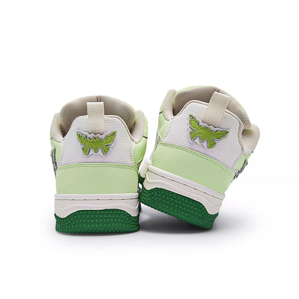 Women’s Green Street Sneakers – Trendy Low-Top Casual Shoes