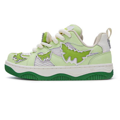 Women’s Green Street Sneakers – Trendy Low-Top Casual Shoes