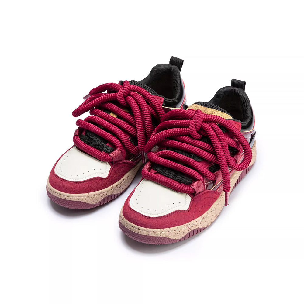 Women’s Streetwear Sneakers Chunky Sole Low-Top Shoes